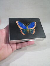 ANTIQUE MARBLE MARQUETRY BOX BOX BOX LAPIS LAZULI CIGARETTES
