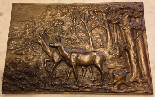 Belle plaque bronze chasse - plaque,