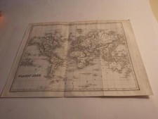 1850.carte map planisphere