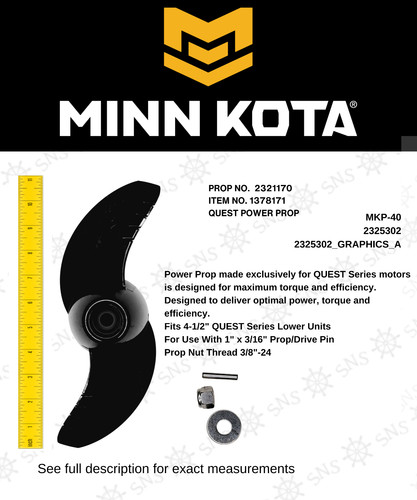 Minn kota prop - kota, mkp-40