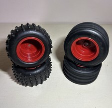 Rc Vintage Truck Wheels  Tamiya 1/10 R/C Toyota Hilux Monster Road Racer 2WD