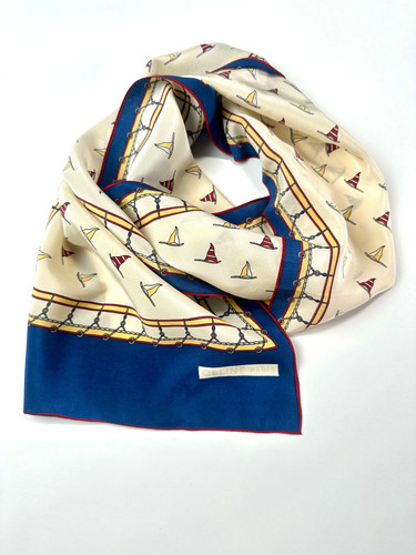 Celine foulard soie beige - foulard,