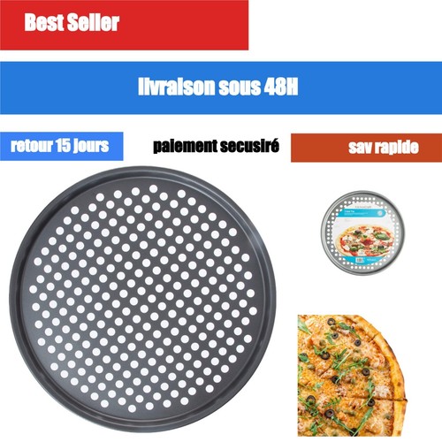 Plaque pizza perforée - plaque,