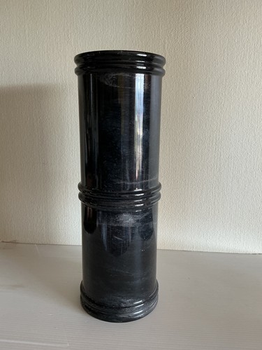 Vase colonne marbre noir - vase,