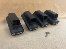 Set x 4 THULE CrossRoad 450 Foot Pack Feet Towers + Locks Key Square Bar Rapid