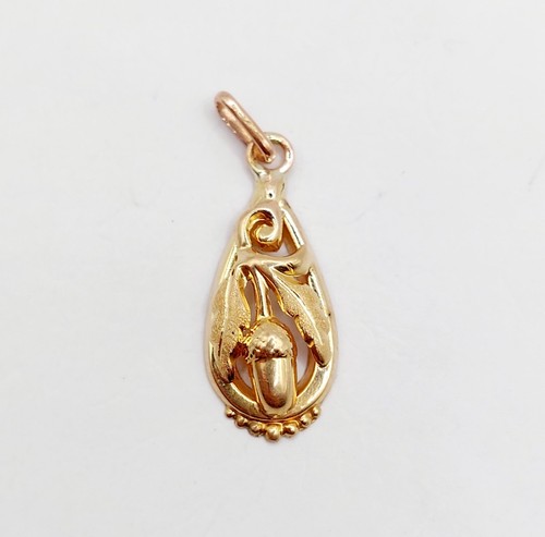 Pendentif victorien rose - victorien,