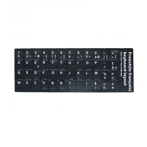 Autocollant clavier azerty - clavier,