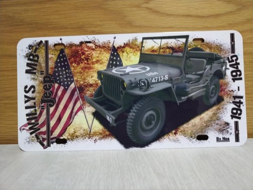 Jeep willys plaque alu - willys,