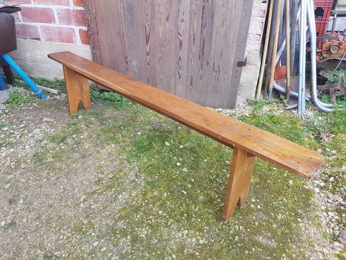 Ancien banc bois - ancien, en