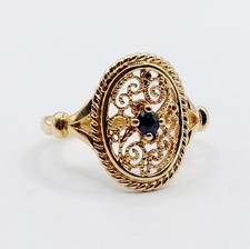 Bague style art nouveau or 18k