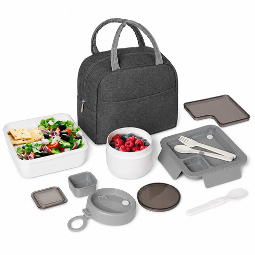 Borsa thermique grise bleue - grise,
