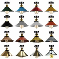 Plafonnier Industriel Vintage 22cm Lampe de Plafond Rétro Suspension Chambre