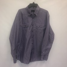 Parc 1 Button Up Adult XXL Mens Multicolor Long Sleeve 100% Cotton  Shirt