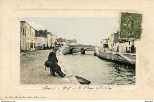 S9171 cpa marans pont sur - cpa,