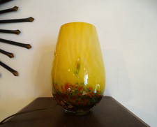 Lampe VERRERIE LA ROCHERE verre multicouche - H 24,8 cm  x Ø 16 cm