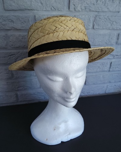 Chapeau canotier homme avec - chapeau,