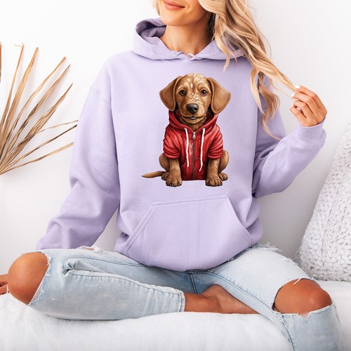 Sweat capuche marron pour - marron,
