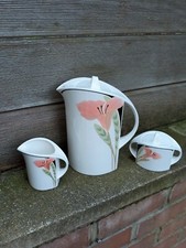 Service à café Villeroy & Boch Modèle Iris Cafetière Sucrier Pot à lait Crémier