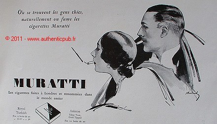 Publicite cigarettes muratti - publicite,