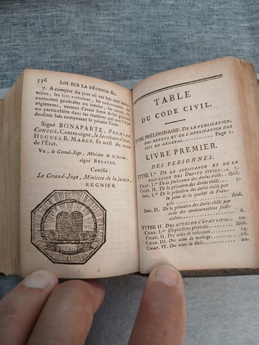 Code civil des francais 1804 - code,