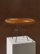 1950 JANINE ABRAHAM TABLE GUERIDON MODERNIST RUSTIC MODERN MAROLLES Perriand