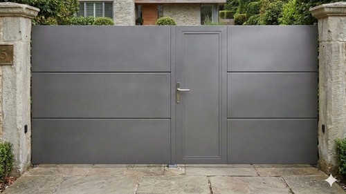 Portail coulissant acier fer - portail,