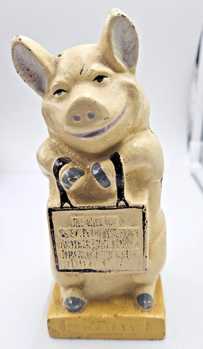 Vintage cochon tirelire - vintage, de