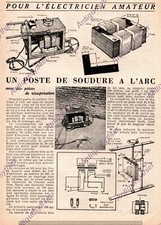 1952 DIY ARC L WELDING STATION / CUT PLAN SCHEME 