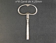 Antique Clock Key Pendulum Key, Ox Eye, No. 8 Square 4.25mm