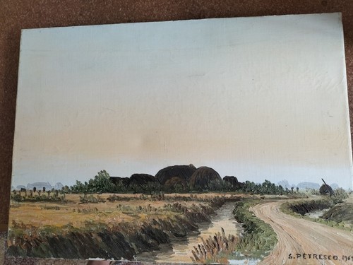 Tableau peinture huile - à,