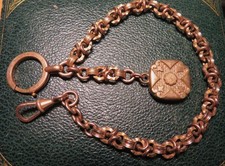 Antique GOLD PLATED WATCH CHAIN MESH VEST fancy ART DECO TASSEL