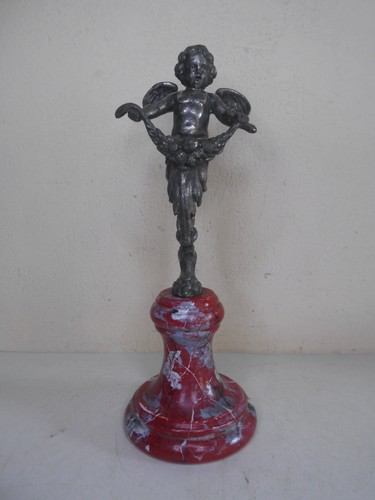 Ancienne statue ange métal