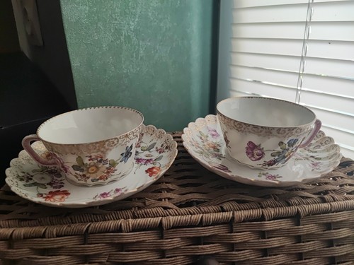 Cups antique dresden german - 2,