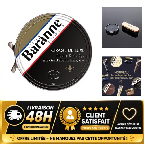 Cirage luxe noir baranne - noir,