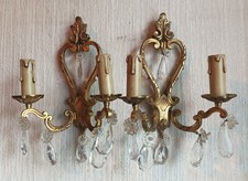 Paire d'appliques en bronze