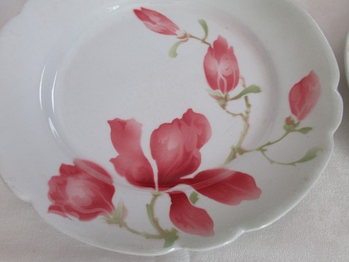 Anciennes assiettes dessert - 6,