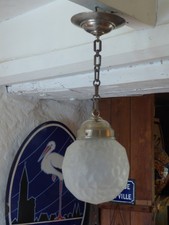 plafonnier avec boule en verre