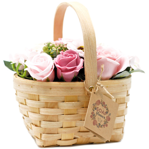 Panier fleurs savon - panier, de