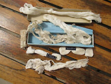 Antique "Au Bon Marché" Box Containing White Embroidery Cotton Skeins