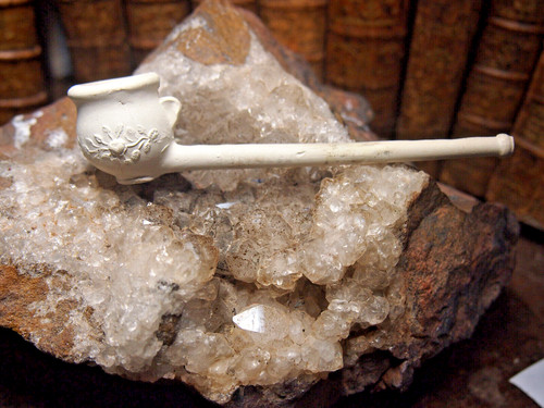 Terracotta pipe carved the - pipe,