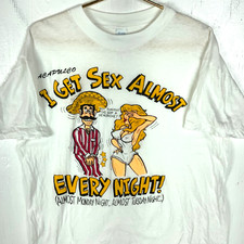 Vintage Acapulco Souvenir Adult T-Shirt XL White 90s