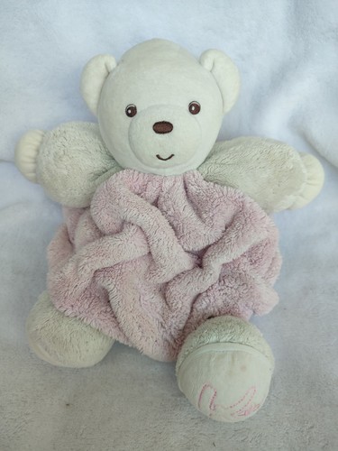 Doudou ours boule plume rose - boule,