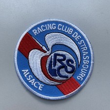 Écusson Logo RCSA Racing Club Strasbourg RCS Football Patch Thermocollant - 7cm