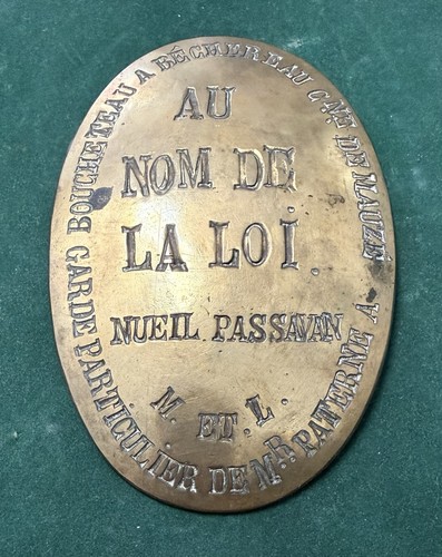 Plaque métier au nom de - mÉtier,