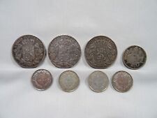 LOT MONNAIE 8 PIECES 1 F 5 F 20 F BELGIQUE BELGIUM ARGENT OLD COIN SILVER