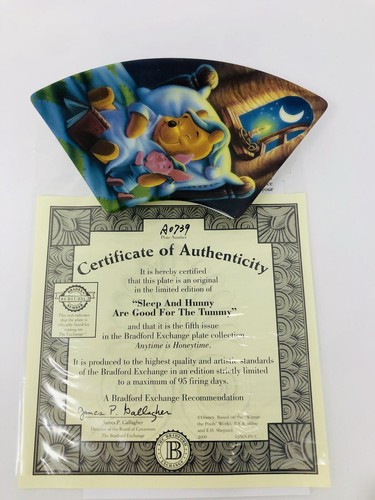 Winnie the pooh plate sleep - winnie,