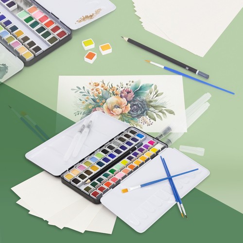 Boîte aquarelle métal - d'aquarelle, en