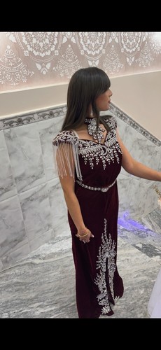 Robe longue femme - , bordeaux