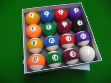 Boules de billard, billes americain en 50.8mm