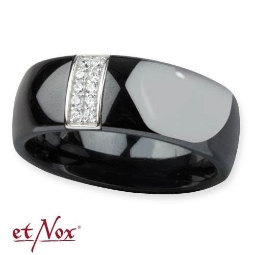 Bague céramique noire bijou